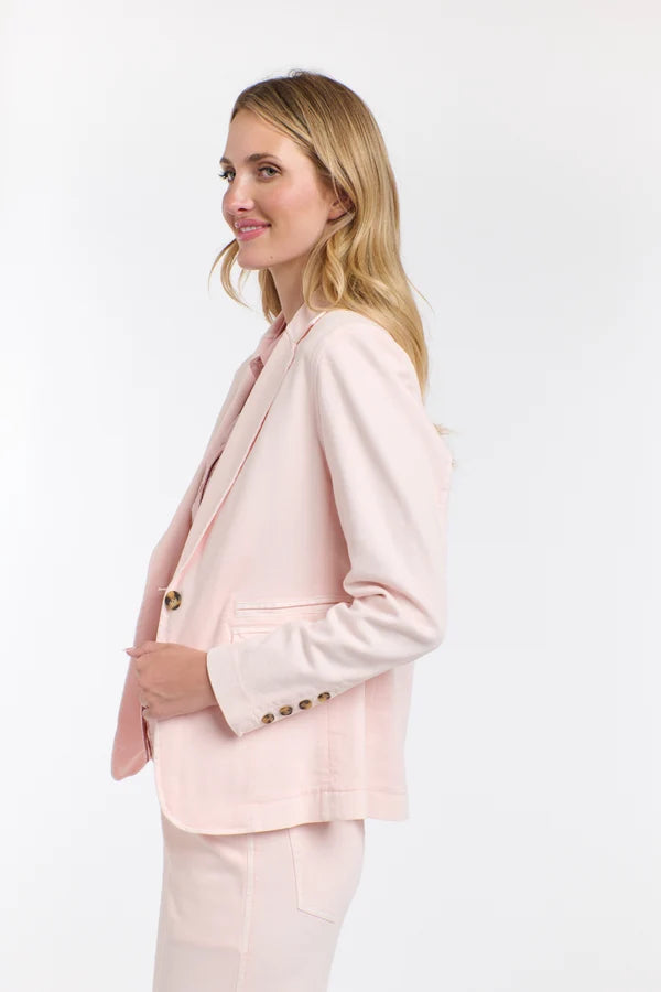 Denim Blazer Rose Quartz