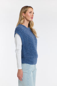 Ellis Lurex Vest Denim