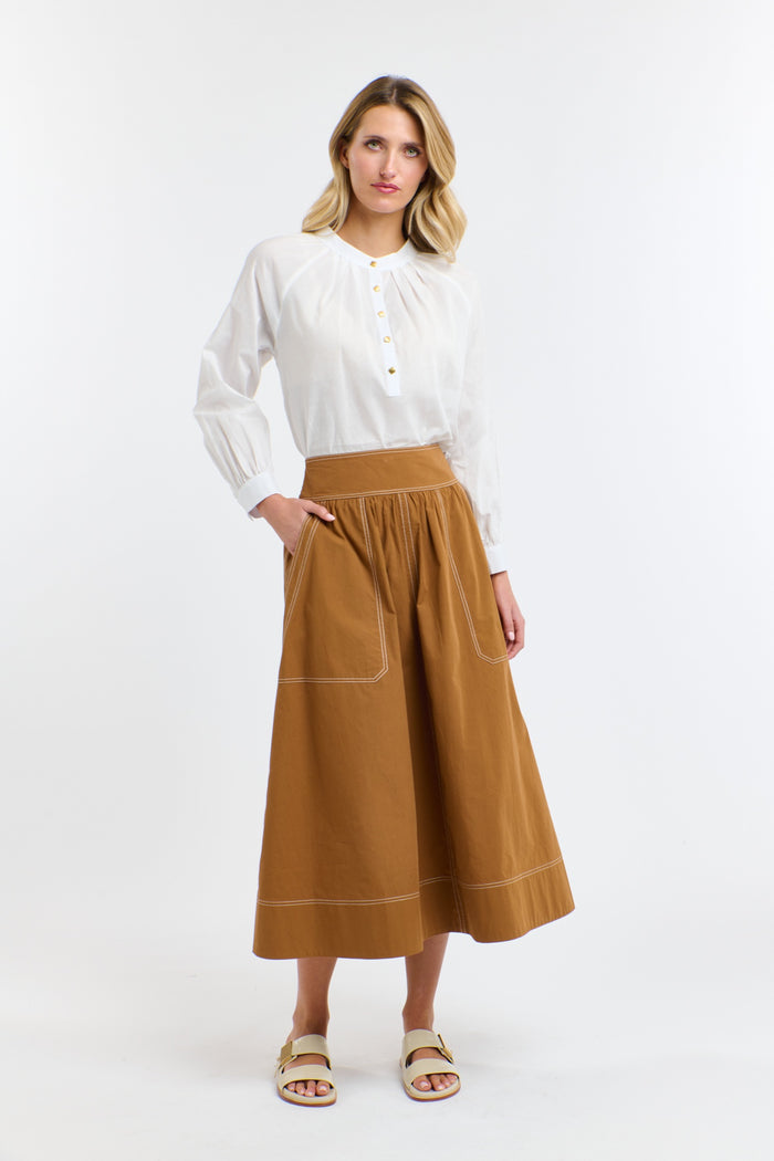 Marion Cotton Skirt Butterscotch