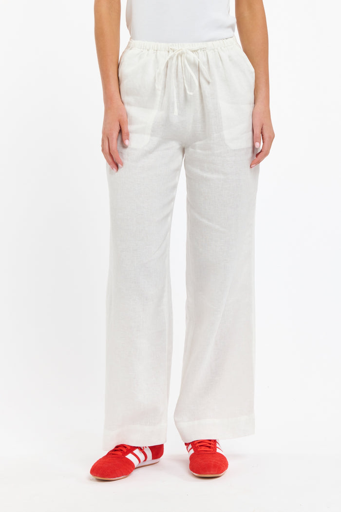 Perry Linen Pant White