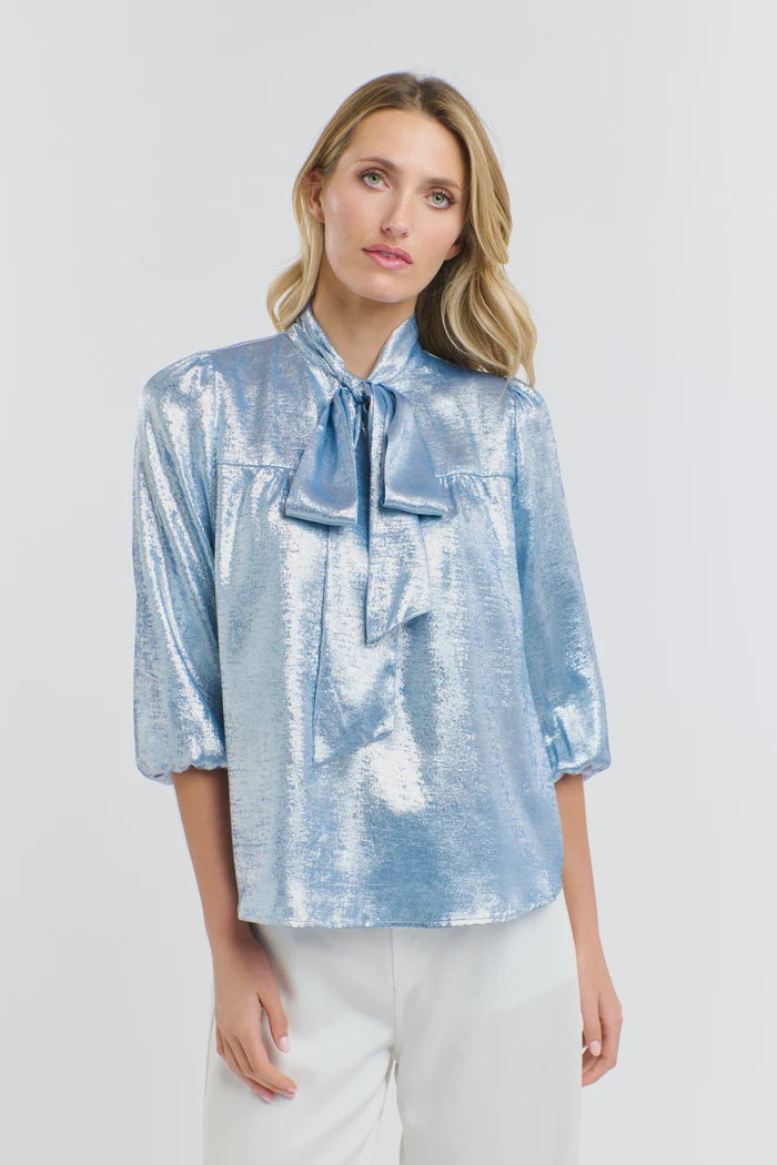 Pussy Bow Artic Blue