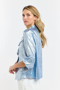 Pussy Bow Artic Blue