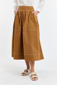 Marion Cotton Skirt Butterscotch