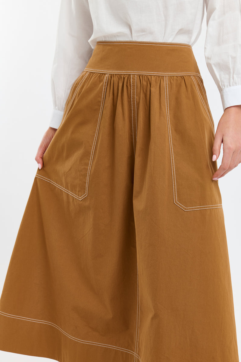 Marion Cotton Skirt Butterscotch