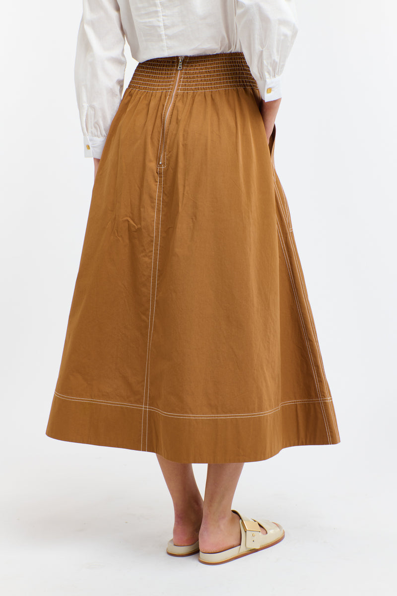 Marion Cotton Skirt Butterscotch