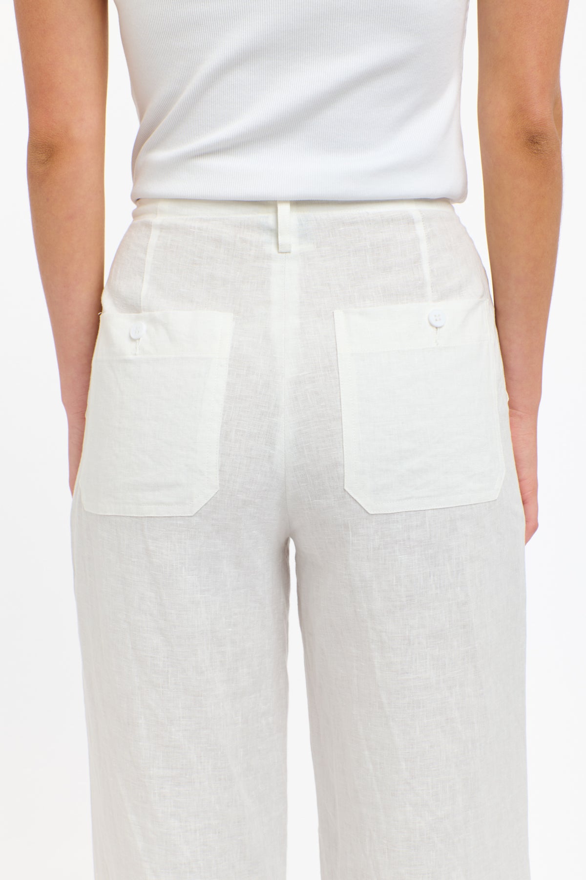 Perry Linen Pant White