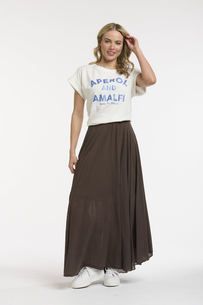 Glitter Aperol Tee Blue