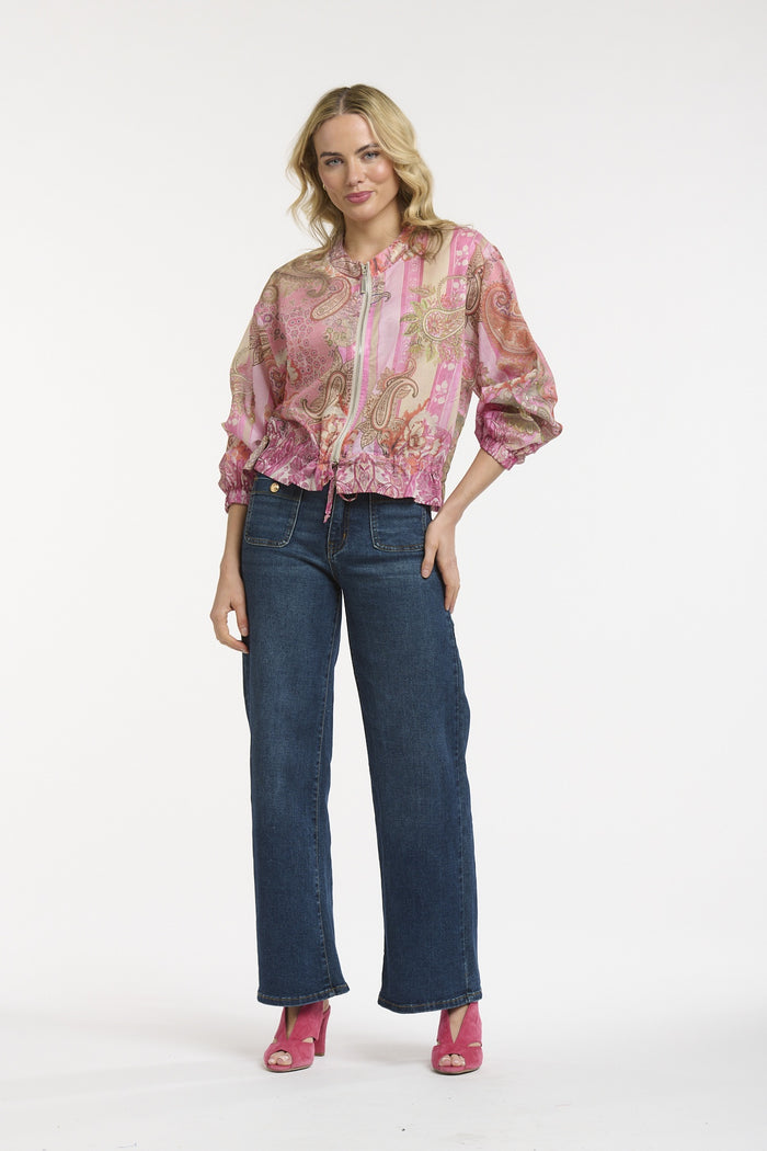 Paisley Bomber Pink