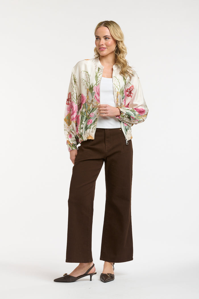 Viscose Bomber Beige