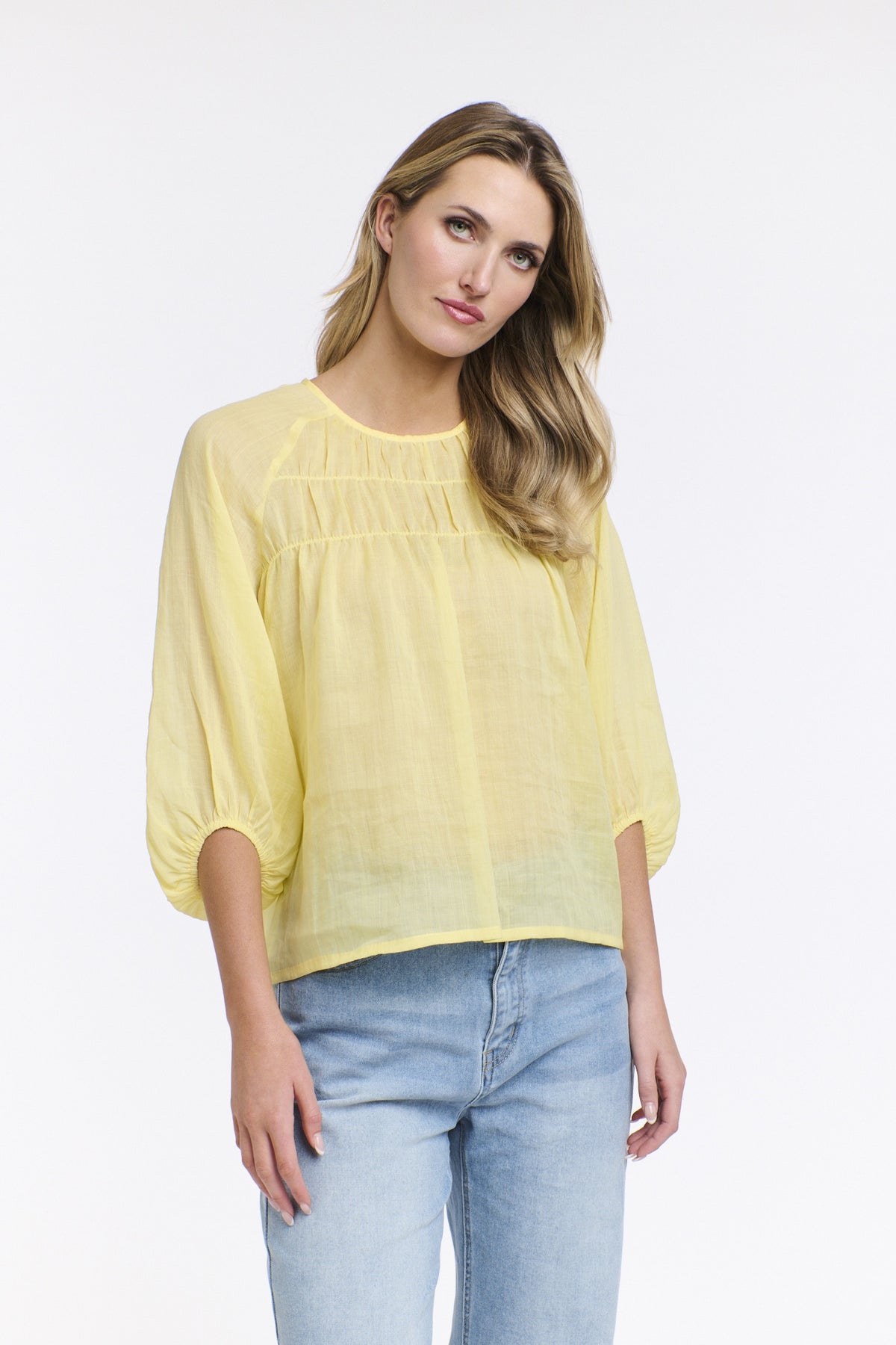 Eden Smock Top Lemon