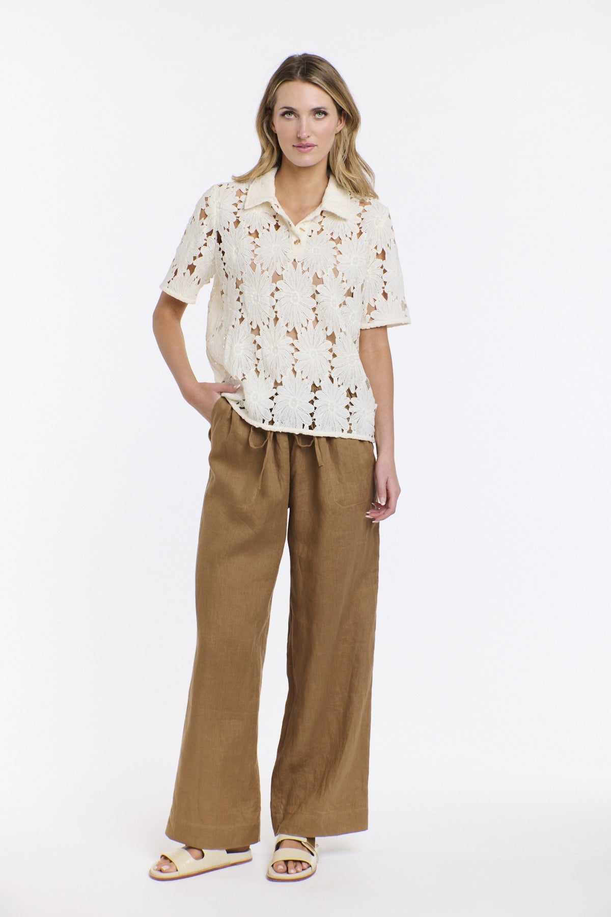 Perry Linen Pant Toffee