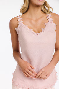 Annelise Lace Cami Dusty Pink
