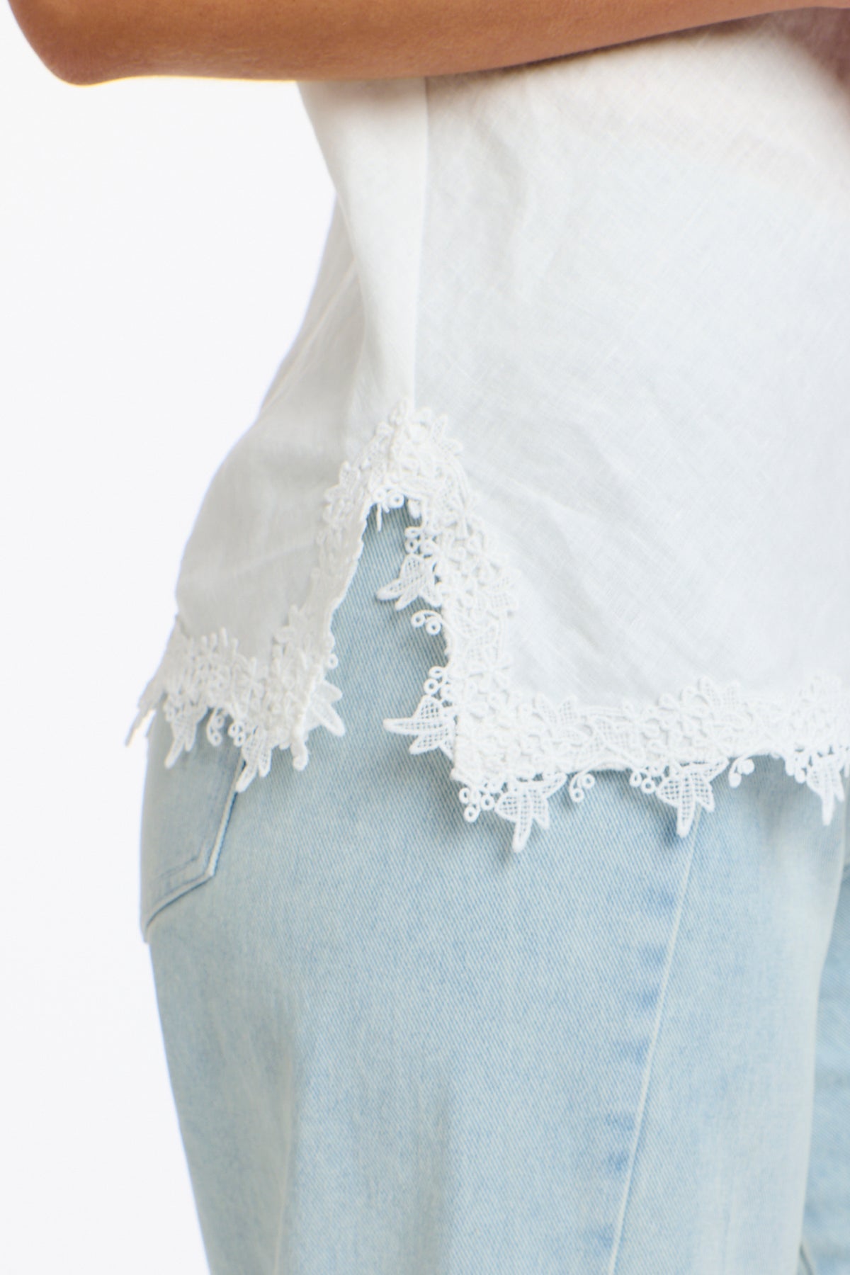 Annelise Lace Cami White