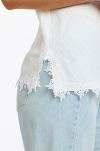 Annelise Lace Cami White