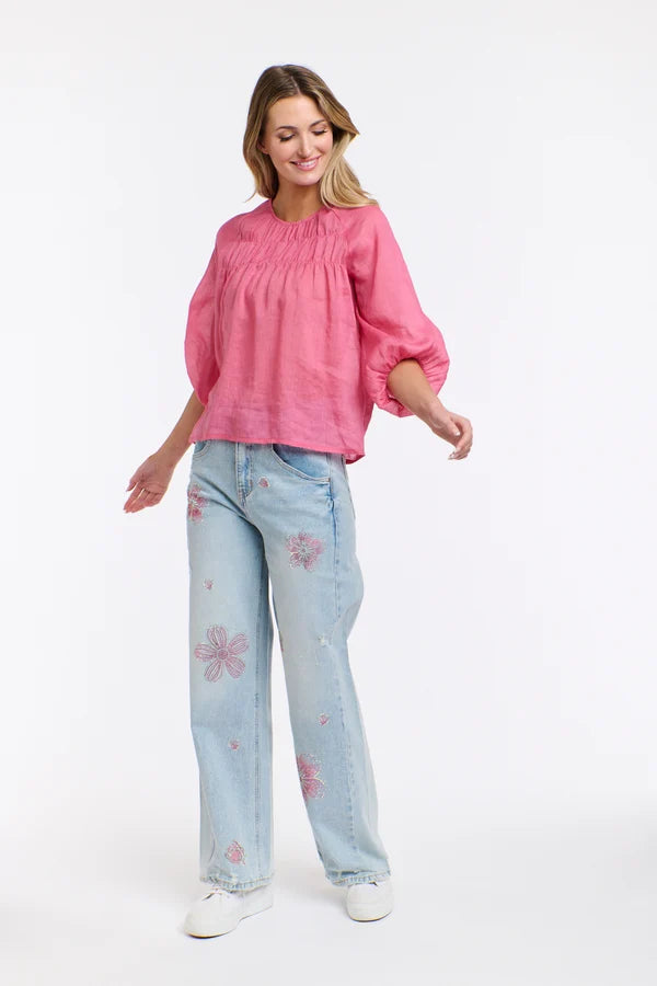 Eden Smock Top Lipstick