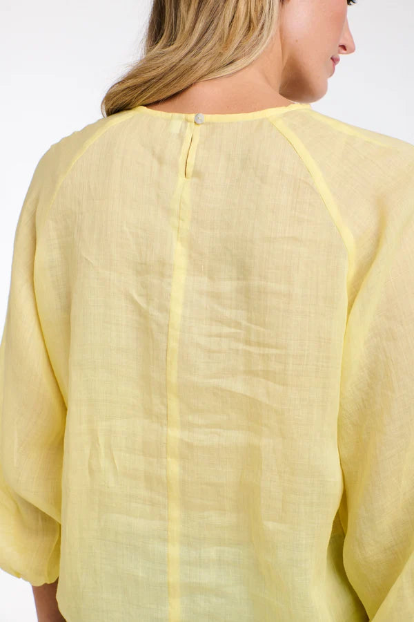 Eden Smock Top Lemon