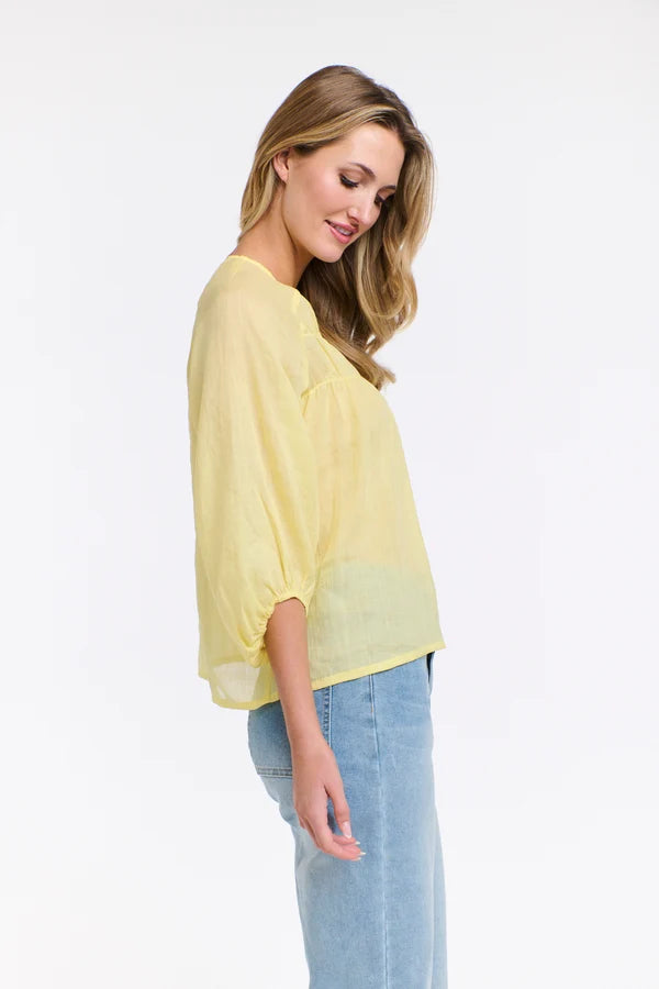 Eden Smock Top Lemon