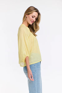 Eden Smock Top Lemon