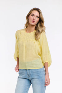 Eden Smock Top Lemon