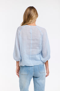 Eden Smock Top Ice Blue