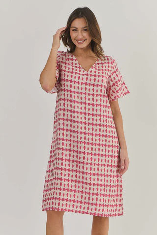 Linen Dress Primula Blot