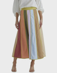 Multi Stripe Skirt