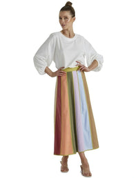 Multi Stripe Skirt