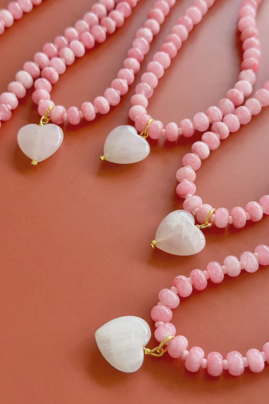 Jade Pink Gem Necklace