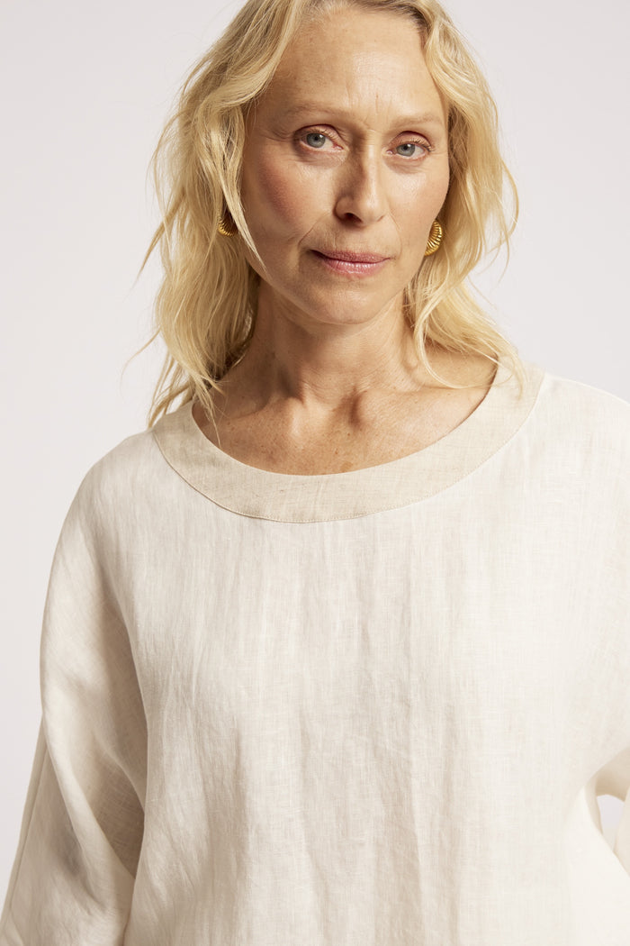 Maris Relaxed Splice Top White Tusk O/S