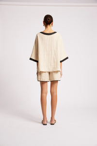 Maris Relaxed Splice Top Tusk  Black O/S
