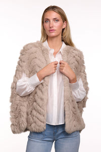Fur Cape Stone O/S