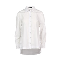 Contrast Stitch Shirt White Ink