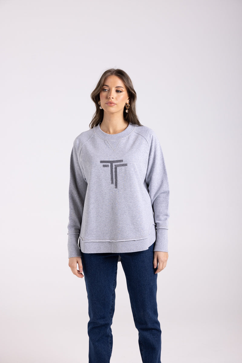 Scoop Sweat Grey