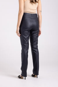 Metallic Stretch Jean Navy