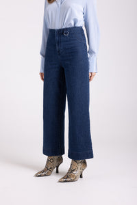 Denim Wide Leg Pant