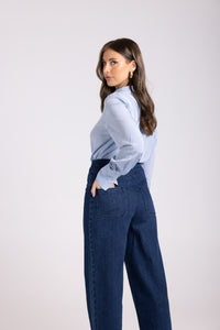 Denim Wide Leg Pant