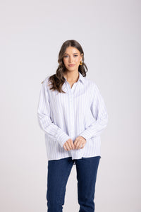 Stripe Shirt Blue White