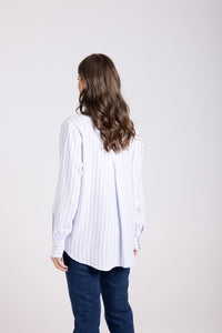 Stripe Shirt Blue White
