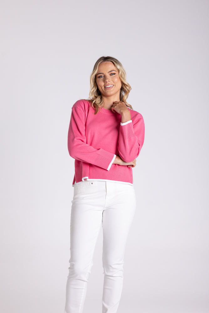 Boxy Knit Flamingo