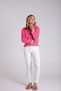 Boxy Knit Flamingo