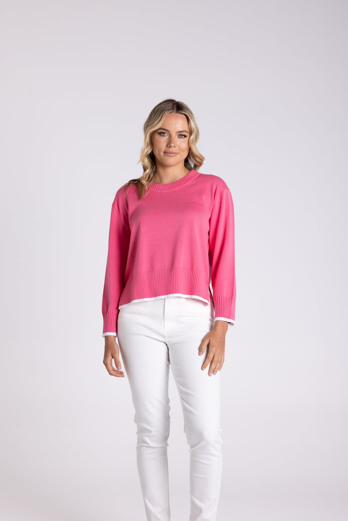 Boxy Knit Flamingo