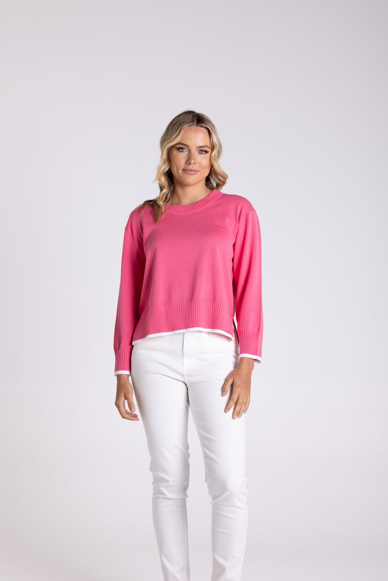 Boxy Knit Flamingo
