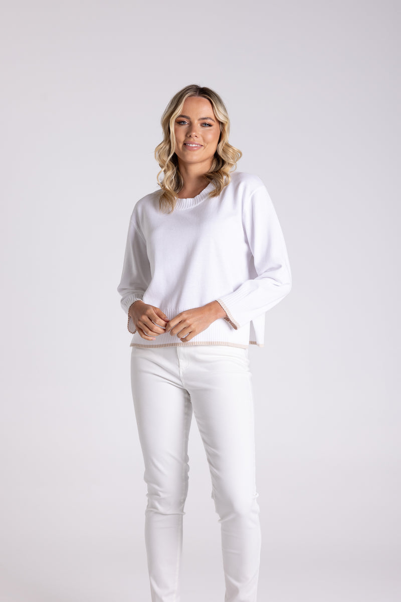 Boxy Knit White