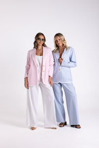 Pink Blazer w Trim