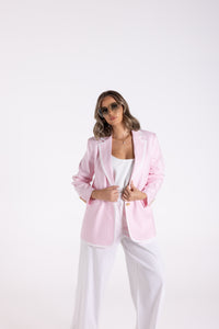 Pink Blazer w Trim