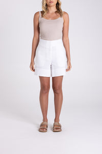 Linen Shorts White