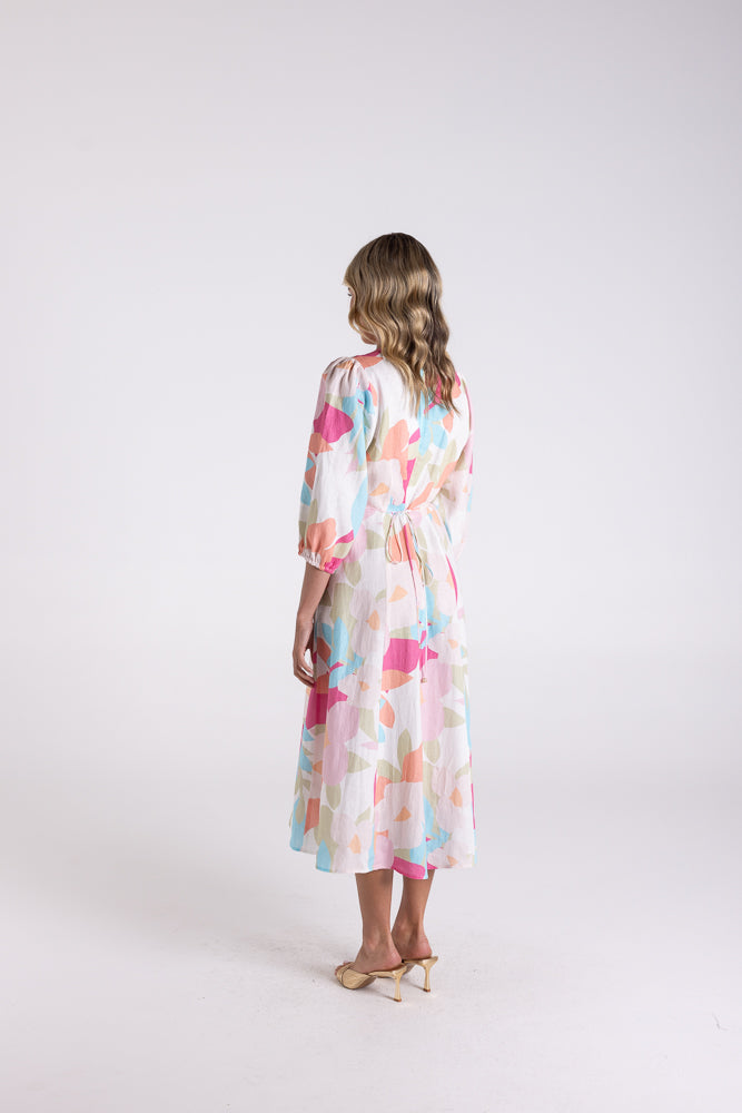 Anna Print Midi Dress