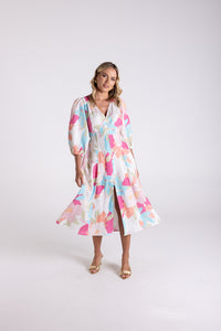Anna Print Midi Dress