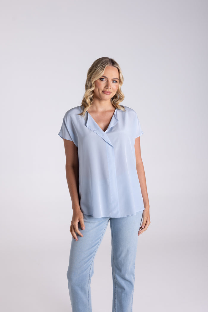 Silk Top Ice Blue