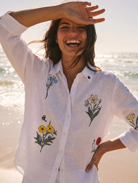 Sara Linen White Shirt